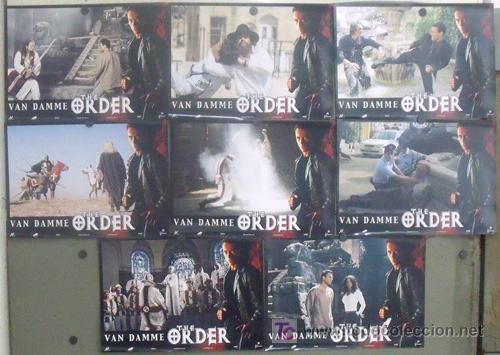 Cin&eacute;ma: JC23 THE ORDER JEAN-CLAUDE VAN DAMME SET COMPLETO 8 FOTOCROMOS ORIGINAL ESTRENO