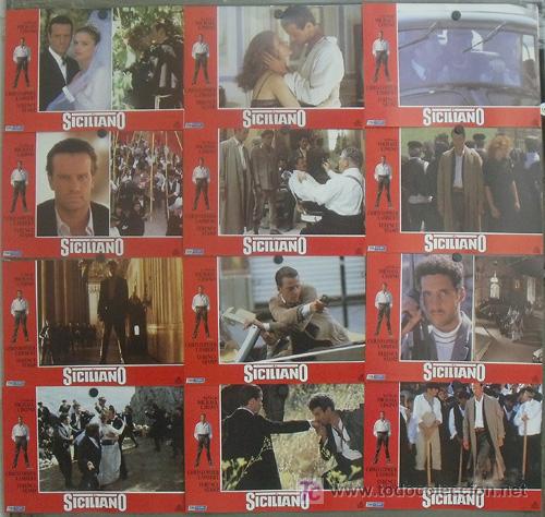 Cinema: JD65 EL SICILIANO CHRISTOPHER LAMBERT MICHAEL CIMINO SET COMPLETO 12 FOTOCROMOS ORIGINAL ESTRENO