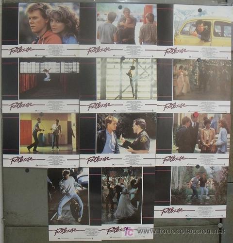 Cinema: JD79 FOOTLOOSE KEVIN BACON LORI SINGER SET COMPLETO 12 FOTOCROMOS ORIGINAL ESTRENO