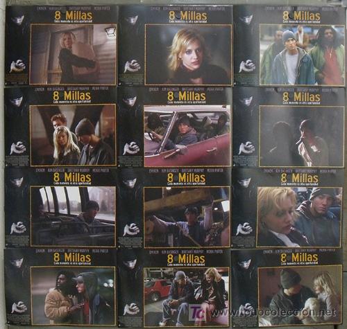 Cinema: JE19 8 MILLAS KIM BASINGER CURTIS HANSON EMINEM SET COMPLETO 12 FOTOCROMOS ORIGINAL ESTRENO
