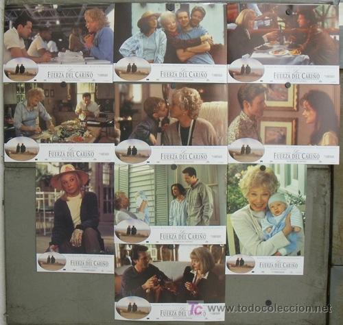 Cine: JE52 LA FUERZA DEL CARI&Ntilde;O LA HISTORIA CONTINUA SHIRLEY MACLAINE SET 10 FOTOCROMOS ORIGINAL ESTRENO