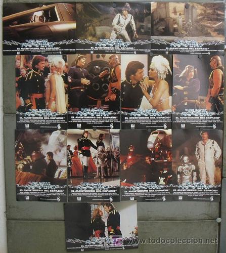 Cinema: QQ15 BUCK ROGERS EL AVENTURERO DEL ESPACIO SERIE TV SET COMPLETO 12 FOTOCROMOS ORIGINAL ESTRENO