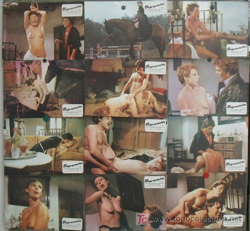 Kino: JF59 DEPRAVACION I. MARK LANE CONCHA VALERO DESNUDA SET COMPLETO 12 FOTOCROMOS ORIGINAL ESTRENO