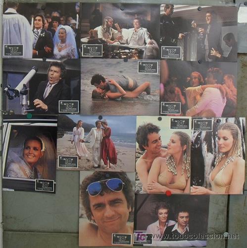 Cine: JF68 DIEZ 10 BO DEREK JULIE ANDREWS DUDLEY MOORE SET COMPLETO 12 FOTOCROMOS ORIGINAL ESTRENO