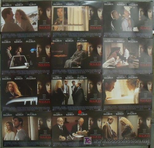 Cinema: JG71 MALICIA NICOLE KIDMAN ALEC BALDWIN BILL PULLMAN SET COMPLETO 12 FOTOCROMOS ORIGINAL ESTRENO