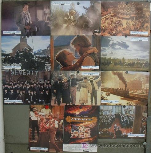 Cin&eacute;ma: JG92 LA PUERTA DEL CIELO MICHAEL CIMINO WALKEN KRISTOFFERSON SET 12 FOTOCROMOS ORIGINAL ESTRENO