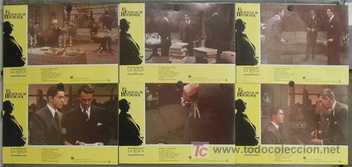 Cine: ACI28 LA SOGA the rope ALFRED HITCHCOCK STEWART SET COMPLETO 6 FOTOCROMOS ORIGINAL ESTRENO
