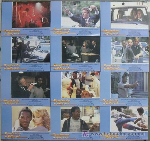 Cine: JH42 SUPERDETECTIVE EN HOLLYWOOD EDDIE MURPHY SET COMPLETO 12 FOTOCROMOS ORIGINAL ESTRENO