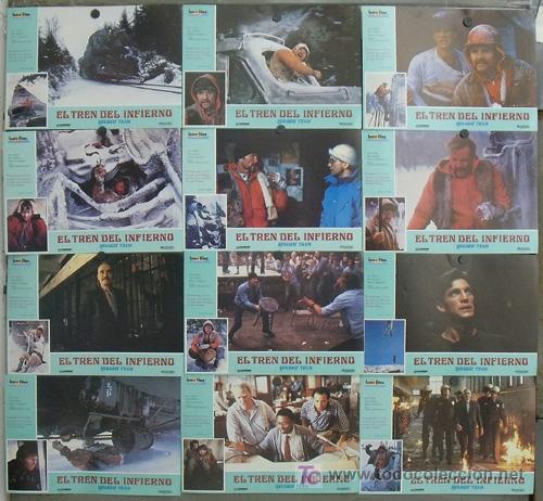 Cinema: JH55 EL TREN DEL INFIERNO REBECCA DE MORNAY JOHN VOIGHT SET COMPLETO 12 FOTOCROMOS ORIGINAL ESTRENO