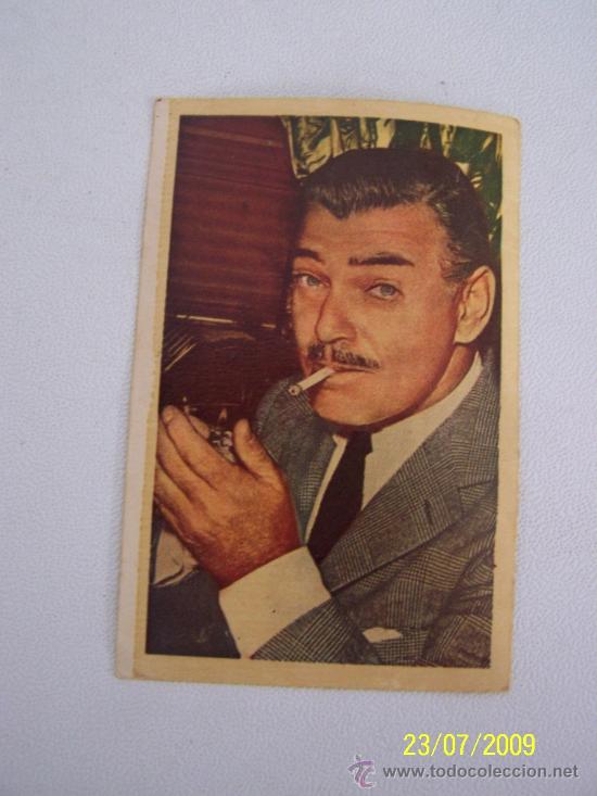 Cinema: TARJETA POSTAL-( 8.5X5.5CM.) TIPO CROMO-N&ordm;. 2: CLARK GABLE-ESTRELLAS-PANTALLA.-GAEZ, MADRID
