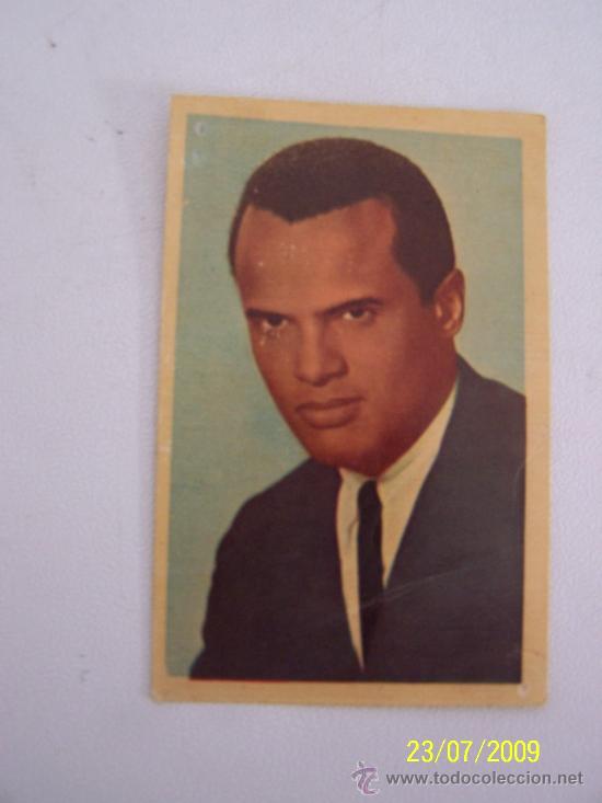 Cine: TARJETA POSTAL-( 8.5X5.5CM.) TIPO CROMO-N&ordm;.119:HARRY BELAFONTE -ESTRELLAS-PANTALLA.-GAEZ, MADRID