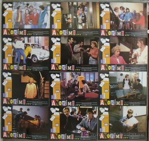 Cine: JI09 EL ANONIMO MIKEL ERENTXUN MIGUEL MOLINA SET COMPLETO 12 FOTOCROMOS ORIGINAL ESTRENO