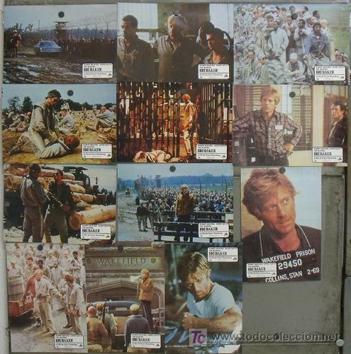 Cine: JI84 BRUBAKER ROBERT REDFORD SET COMPLETO 12 FOTOCROMOS ORIGINAL ESTRENO