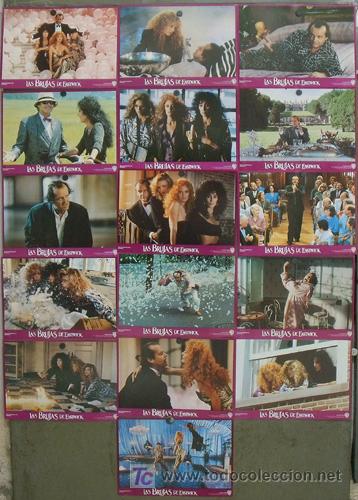 Cine: JI96 LAS BRUJAS DE EASTWICK MICHELLE PFEIFFER SARANDON CHER SET 16 FOTOCROMOS ORIGINAL ESTRENO