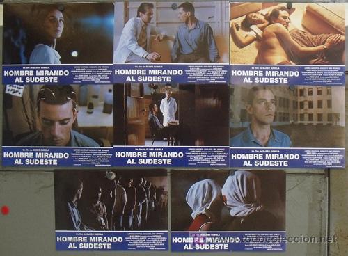 Cine: JK37 HOMBRE MIRANDO AL SUDESTE EUSEBIO SUBIELA SET COMPLETO 8 FOTOCROMOS ORIGINAL ESTRENO