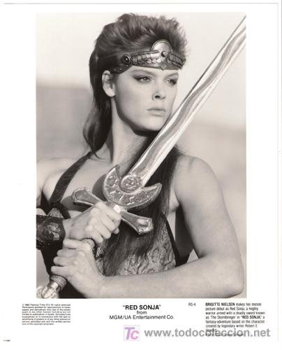 Cine: FCJ 1501 BRIGTTE NIELSEN EL GUERRERO ROJO FOTO ORIGINAL B/N AMERICANA
