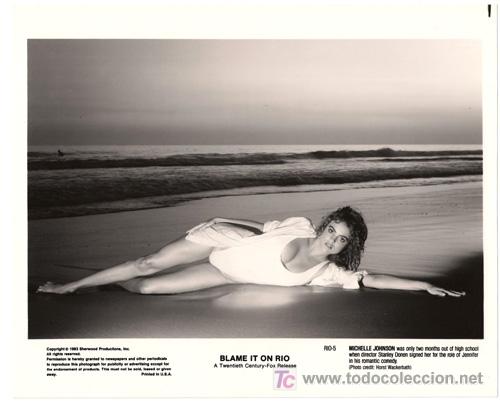 Cin&eacute;ma: FCJ 1605 MICHELLE JOHNSON LIO EN RIO FOTO ORIGINAL B/N AMERICANA