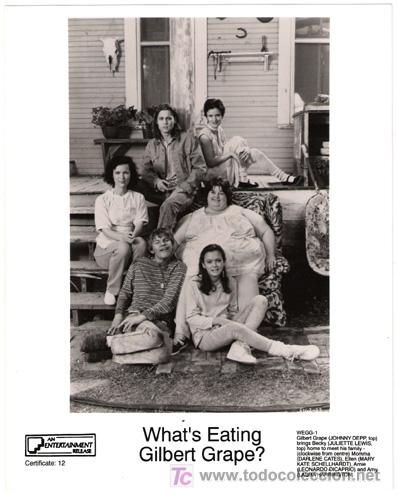 Cinema: FCJ 1639 JOHNNY DEPP JULIETTE LEWIS LEONARDO DICAPRIO GILBERT GRAPE FOTO ORIGINAL B/N INGLESA