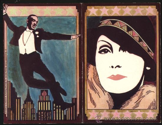 Cine: Q-02498- FRED ASTAIRE - AVA GARDNER (POSTAL DOBLE)