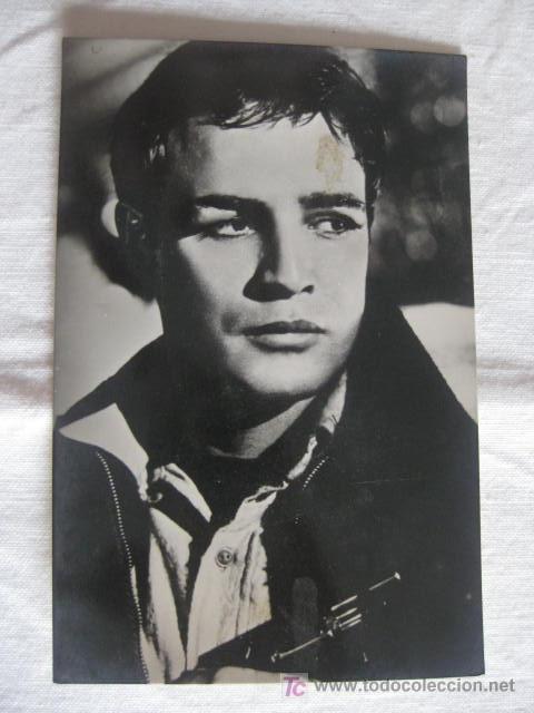 Cine: POSTAL  FOTOGRAFICA  MARLON BRANDO