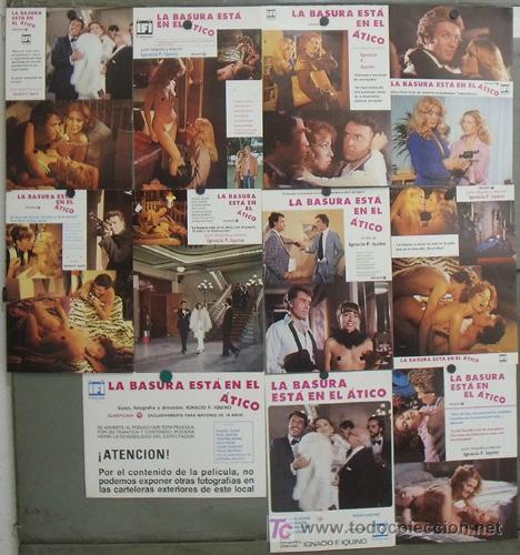 Cinema: JM52 LA BASURA ESTA EN EL ATICO IQUINO RAQUEL EVANS DESNUDA SET 11 FOTOCROMOS ORIGINAL ESTRENO