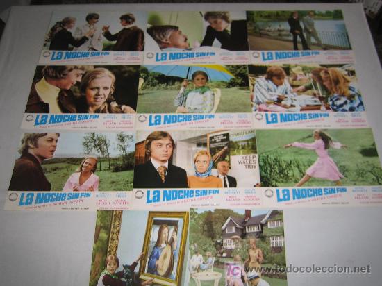 Cine: la noche sin fin . agatha christie -coleccion 11 fotocromos del estreno