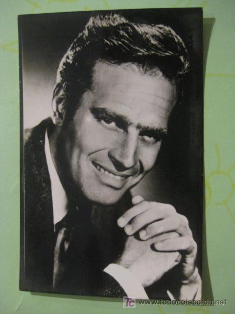 Cine: POSTAL  FOTOGRAFICA  CHARLTON HESTON