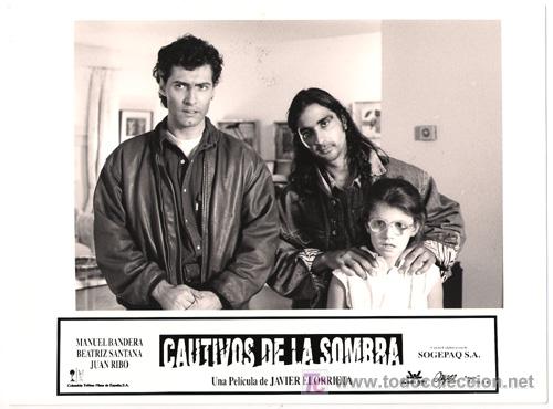 Cine: FCJ 4210 ANTONIO FLORES MANUEL BANDERA CAUTIVOS DE LA SOMBRA FOTO B/N ORIGINAL ESPA&Ntilde;OLA