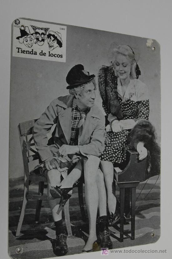 Cine: tienda de locos - hermanos marx - 1 fotocromo original de carton