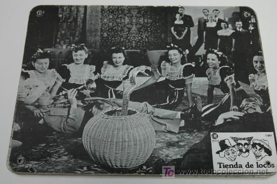 Cine: tienda de locos - hermanos marx - 1 fotocromo original de carton