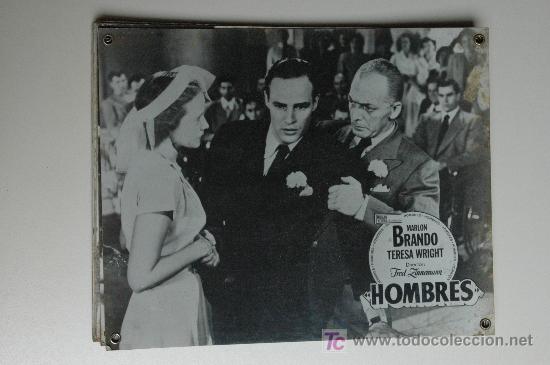 Cine: hombres - marlon brando - 1 fotocromo acartonado