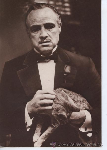 Cine: POSTAL DE CINE - MARLON BRANDO (EL PADRINO)