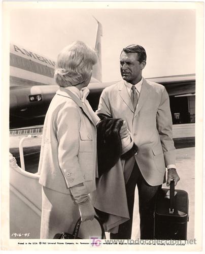 Cine: FCJ 11930D CARY GRANT DORIS DAY SUAVE COMO VISON FOTO ORIGINAL B/N AMERICANA