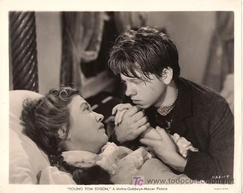 Kino: FCJ 2214 MICKEY ROONEY FAY BAINTER EL JOVEN EDISON FOTO ORIGINAL B/N AMERICANA