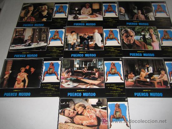 Cine: puerco mundo - barbara rey - coleccion 10 fotocromos del estreno