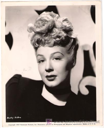 Cinema: FCJ 12278D BETTY HUTTON FOTO ORIGINAL B/N AMERICANA
