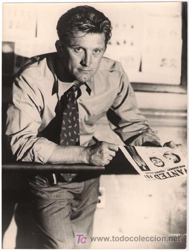 Cin&eacute;ma: FCJ 2417 KIRK DOUGLAS BRIGADA 21 FOTO ORIGINAL B/N ESPA&Ntilde;OLA