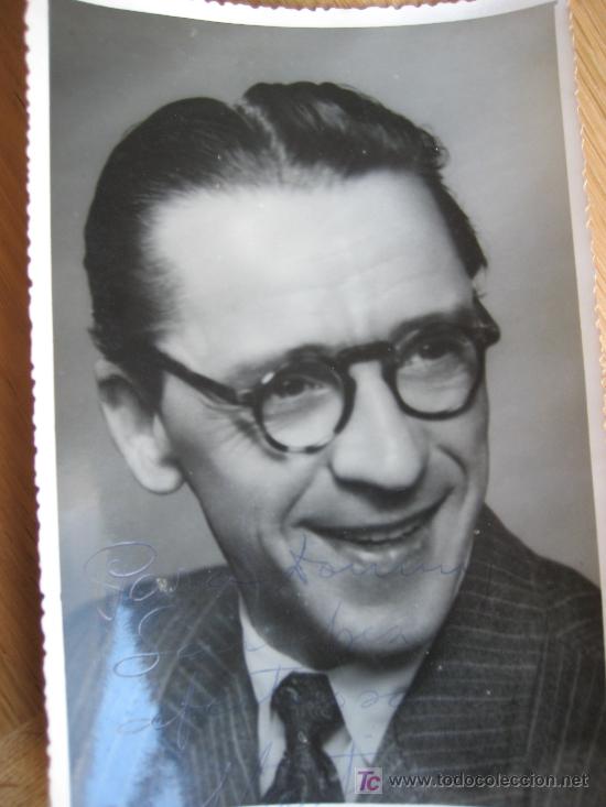 Cine: Paco Martinez Soria. Foto dedicada .18 x 11 cms. Foto Garcia. Algeciras