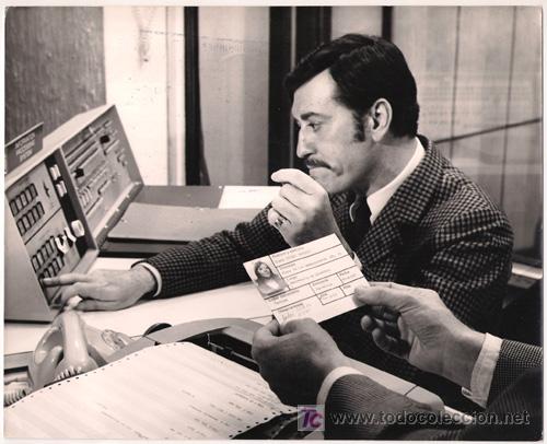 Cin&eacute;ma: FCJ 2543 JOSE LUIS LOPEZ VAZQUEZ ESTUDIO AMUEBLADO 2P FOTO B/N ORIGINAL ESPA&Ntilde;OLA