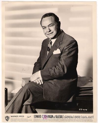 Kino: FCJ 11567d EDWARD G. ROBINSON ILLEGAL FOTO B/N ORIGINAL AMERICANA