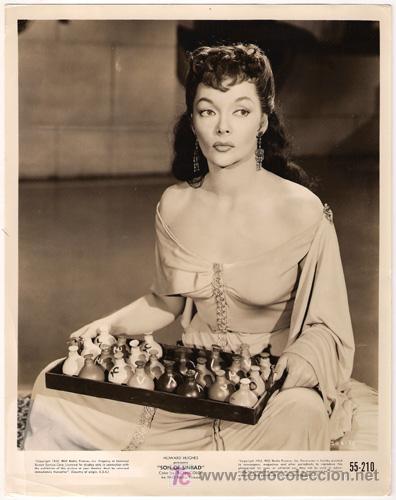 Cine: F27876D MARI BLANCHARD SON OF SINBAD FOTO B/N ORIGINAL AMERICANA
