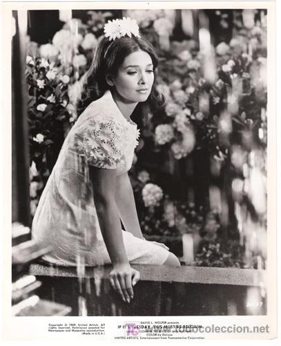 Kino: FCJ 12378D SUZANNE PLESHETTE SI HOY ES MARTES ESTO ES BELGICA FOTO B/N ORIGINAL AMERICANA
