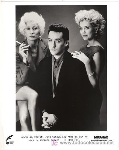 Cin&eacute;ma: FCJ 2878 ANJELICA HUSTON JOHN CUSACK ANNETTE BENING LOS TIMADORE GRIFTERS FOTO B/N ORIG AMERICANA