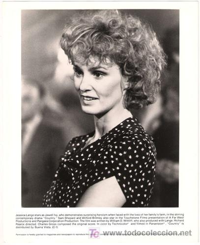 Cin&eacute;ma: FCJ 2901 JESSICA LANGE COUNTRY FOTO B/N ORIGINAL AMERICANA