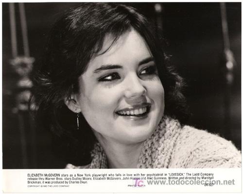 Kino: FCJ 3149 ELIZABETH MCGOVERN LOCO DE AMOR FOTO B/N ORIGINAL AMERICANA