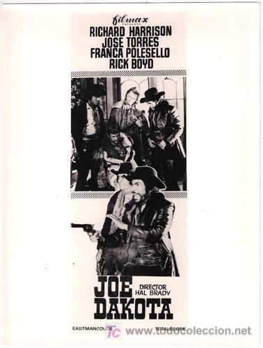 Kino: FCJ 3395 JOE DAKOTA RICHARD HARRISON SPAGHETTI FOTO B/N ORIGINAL ESPA&Ntilde;OLA