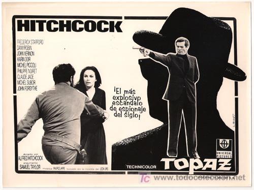 Cine: FCJ 3465d TOPAZ ALFRED HITCHCOCK FOTO B/N ORIGINAL ESPA&Ntilde;OLA