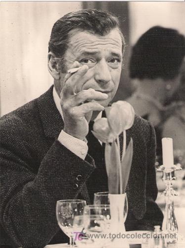 Cin&eacute;ma: FCJ 3528 YVES MONTAND VIVIR PARA VIVIR FOTO B/N ORIGINAL ESPA&Ntilde;OLA