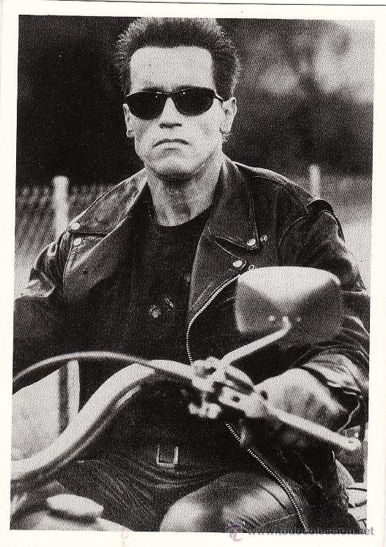 Cine: postal de schwarzenegger.- terminator.- ed. inglesa
