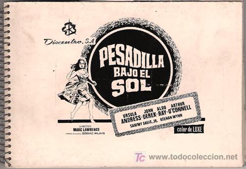 Kino: F4424 PESADILLA BAJO EL SOL URSULA ANDRESS JOHN DEREK LIBRITO 20 FOTOS B/N ORIGINALES ESPA&Ntilde;OLAS